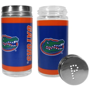 NCAA Florida Gators Vidrio Sal y Pimienta Agitadores Cocina Tailgater Fiesta - Imagen 1 de 1