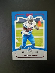 2020 Panini Classics Red D'Andre Swift RC #CL-10 Lions Eagles Rookie #d 010/199 - Picture 1 of 2
