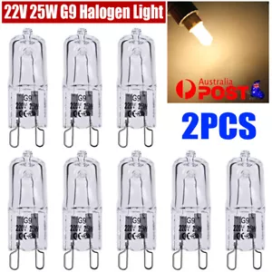 2pcs 25W G9 Warm White Clear Halogen Dimmable Bi-Pin Light Globe 240V Stove Oven - Picture 1 of 8