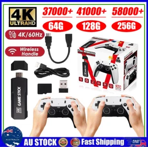 58000+ 4K HDMI TV Video Game Stick Retro Gaming Console w/ 2 Wireless Controller - Picture 1 of 20