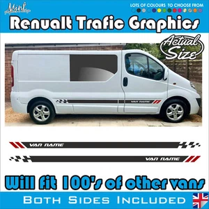 LWB Renault Trafic cámper autocaravana rayas calcomanías pegatinas furgoneta gráficos 090 - Imagen 1 de 5