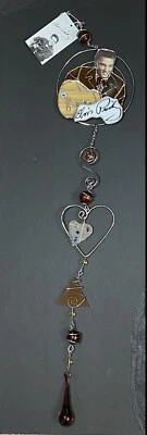 Raro vitral Elvis Presley ☼Colgante arte vidrio atrapasol nuevo con etiqueta Foto 1 de 4