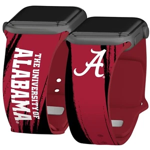 Alabama Crimson Tide HD Watch Band Compatible with Apple Watch - Picture 1 of 27
