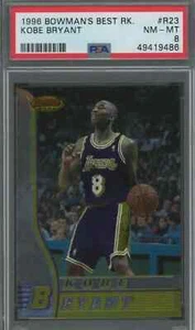 Kobe Bryant 1996 Bowman's Best "Base" Rookie #23 - PSA 8 - Imagen 1 de 2