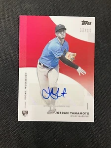 2020 Topps On Demand Progression #35D-A Jordan Yamamoto Rookie Autograph Red /10 - Picture 1 of 2