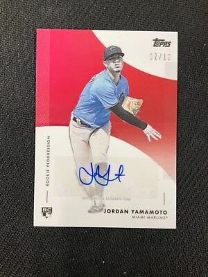 2020 Topps On Demand Progression #35D-A Jordan Yamamoto Rookie Autograph Red /10 - Image 1 of 2