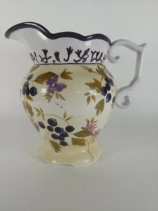 Tracy Porter 3.5 Quart Pitcher w/Blue Berries - Sage Tea (small chip on foot) - Picture 1 of 10