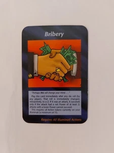 INWO Illuminati New World Order BRIBERY - 1995 Unlimited Edition Card Game Carta - Bild 1 von 2
