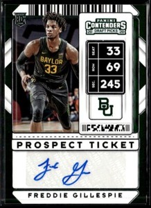 2020-21 Contenders Prospect Ticket Freddie Gillespie Rookie Auto Toronto Raptors