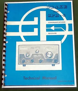Drake SPR-4 Technical Manual: w/11"X17" Schematic & Protective Covers! - Picture 1 of 1