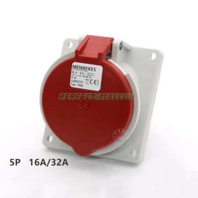 1PÇ NOVO TIPO MENNEKES: 1500 TYPE1500 32A IP44 PLUGUE INDUSTRIAL FRETE GRÁTIS - Imagem 1 de 4
