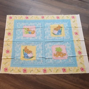 Vintage Peter Rabbit Fabric Panel Mom Momma Bunny for Baby Crib Blanket/Quilt - Picture 1 of 7