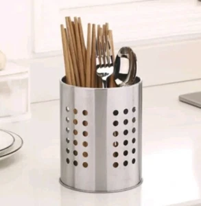 ORDNING Ikea Stainless Steel Cutlery Stand Kitchen Sink Tidy Drainer Utensil - Picture 1 of 5