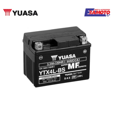 Batterie Yuasa YTX4L-BS Activée Pour Adly Air Cat Fox Jet Noble VG VS 50 - Photo 1/4