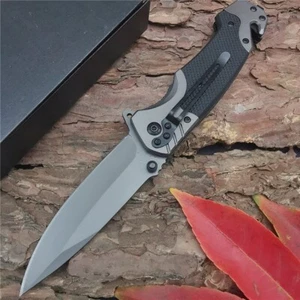 9" Tactical Spring Assisted Folding Rescue Hunting Camping Survival Pocket Knife - Picture 1 of 6