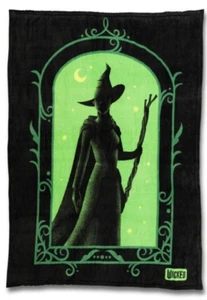 NEW - WICKED - MUSICAL - SUPER PLUSH THROW BLANKET 46" x 60" 'BORN WICKED' - Picture 1 of 2