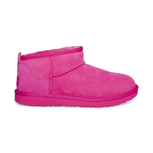 UGG CLASSIC ULTRA MINI BERRY SUEDE COMFORT BOOTS SIZE US YOUTH 6 FIT'S WOMEN'S 8 - Picture 1 of 5