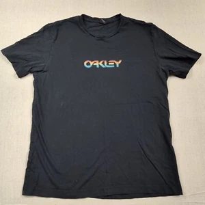 Oakley Rainbow Logo Men’s Classic Regular Fit T Shirt M Black Foothill Ranch - Picture 1 of 8