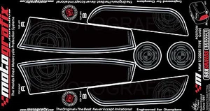 BMW R1200RT Panniers Box Case Kit Motografix Number Board 3D Gel Protector - Picture 1 of 3