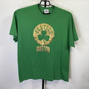 Majestic Boston Celtics Hardwood Logo Shirt Size XL Men’s - Picture 1 of 4