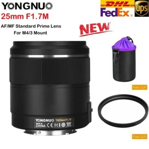 Yongnuo YN25mm F1.7M AF/MF Lens for Micro M4/3 Mount Olympus Panasonic GH5 G100 - Picture 1 of 7