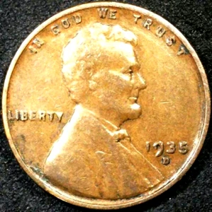 1935 D LINCOLN WEIZEN CENT RPM F/XF BRANDNEU KOSTENLOSER VERSAND!!! - Bild 1 von 14