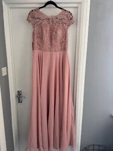 cicinia bridesmaid, prom, full length blush pink dress size 12 - Imagen 1 de 3