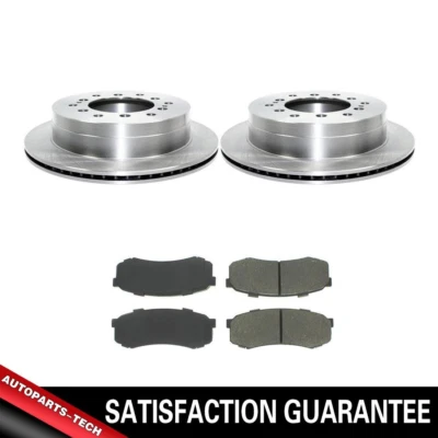 Rotores de freno traseros y pastillas de freno metálicas para Toyota 4Runner 2003-2008 2009 Foto 1 de 4