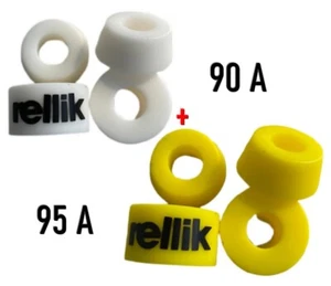 Rellik Lenkgummi SET Härte 90A + 95A / Skate Bushings Set für Skateboard Achsen - Bild 1 von 4