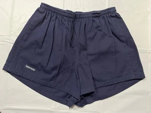 Barbarian Rugby Wear pantaloncino uomo XL blu tela logo tasche coulisse - Foto 1 di 8