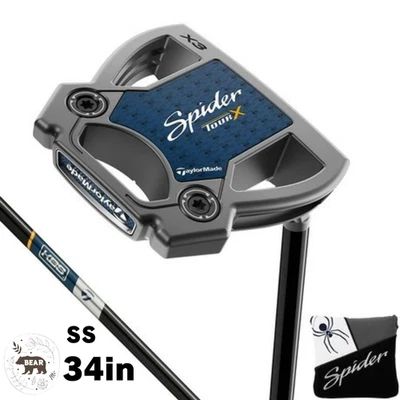 TaylorMade Spider TOUR X Gunmetal Putter Small Slant 34in Mallet True Path RH SS - Image 1 of 4