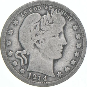 1914 Barber Quarter Average Circ *8728 - Picture 1 of 5