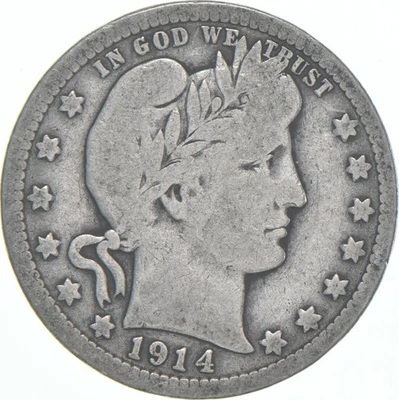 1914 Barber Quarter Average Circ *8728 - Image 1 of 4