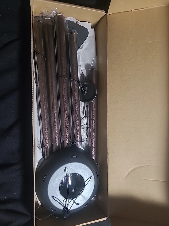 Sino de vento antigo de bronze 5 tubos, 11"" - Imagem 1 de 1