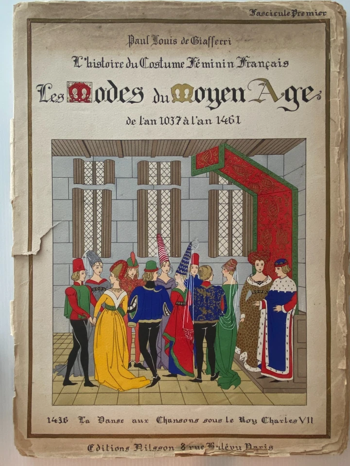 Storia DC Costume Femminile Francese Medioevo 1037 A 1461 - Immagine 1 di 4