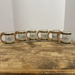 Vintage 1950s Indy 500 Siesta Wear Barrel Mugs - Indy Car - Indianapolis 500 - Picture 1 of 9