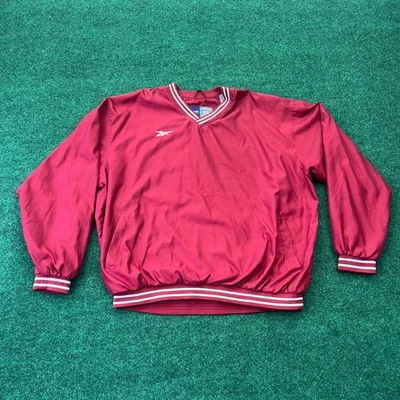 Vintage Reebok Pullover Windbreaker Jacket XXL Red 90s Y2k Athletic Mens - Image 1 of 4
