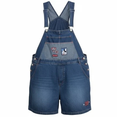 Y2K Main Street Disney 22W джинсовый комбинезон шорты Микки Маус взрослый Summer винтажный - Изображение 1 из 4