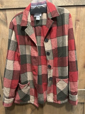 Vintage Pendleton 49er Shacket Shirt Jacket 100% Wool Button Up Red Check Medium - Image 1 of 4