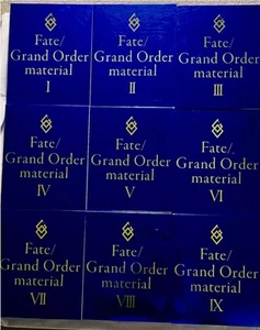 Fate Grand Order Material 1 - 9 I - IX Set Character Type Moon FGO Art Book - Bild 1 von 3