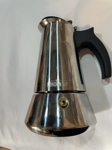 London Sip Edelstahl Herdplatte Espressokocher Mokkakanne - Neu ohne Karton - Bild 1 von 6