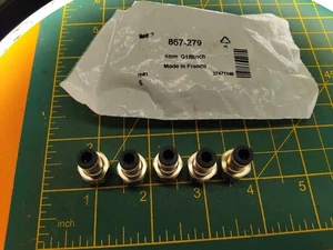 Legris Geradgewinde Adapter G 1/8 Innengewinde auf Push In 4mm 867-279 EX12F18920 - Bild 1 von 2