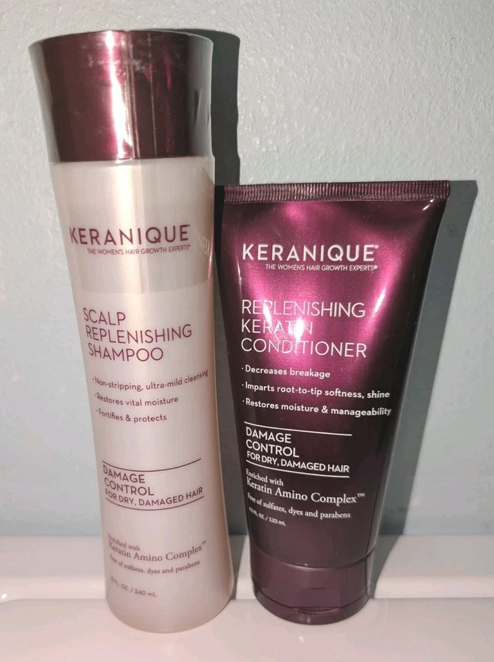 Sellado * Champú y acondicionador de queratina reponedor de cuero cabelludo KERANIQUE  Foto 1 de 1