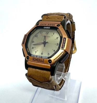 Reloj pulsera vintage Casio ABX-57 Twincept Data Bank asistente digital raro - Imagen 1 de 4