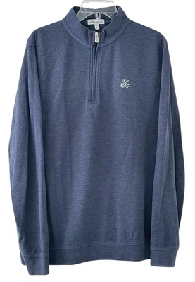 Peter Millar Crown Crafted Ace Cotton-Modal Shirt Mens Large Yeamans Hall Golf - Image 1 of 4