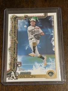 2025 Topps Holiday Baseball Jacob Wilson Image Variation Rookie Card - Bild 1 von 3