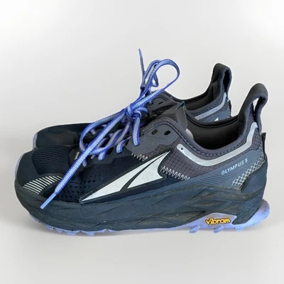 Altra Olympus 5 Trail Running Shoes Black Purple Sneakers Womens Size 8.5 - Imagem 1 de 4