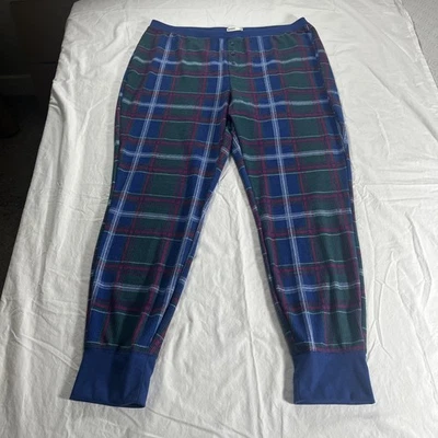 NUEVO Sonoma Ropa de Dormir Pantalones Mujer XXL Azul Cuadros Ajustado Tobillo Foto 1 de 4