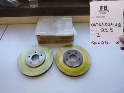 CHRYSLER NEON PT CRUISER STRATUS SET 2* Disco de freno trasero Mopar 4764934AB OEM Foto 1 de 4