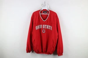 Vtg 90s Mens Large Spell Out Ohio State University Pullover Windbreaker Jacket - Picture 1 of 18